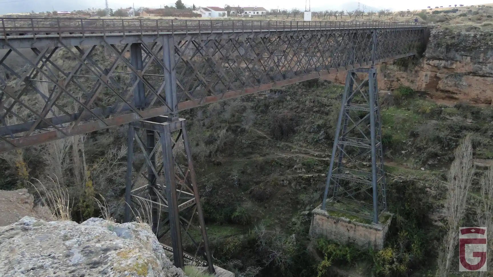 Puente de hierro sobre el arroyo de Baúl (punto 0)